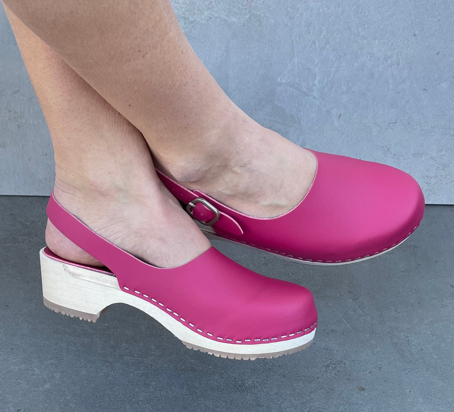 Lotta vegan, träsko, rosa